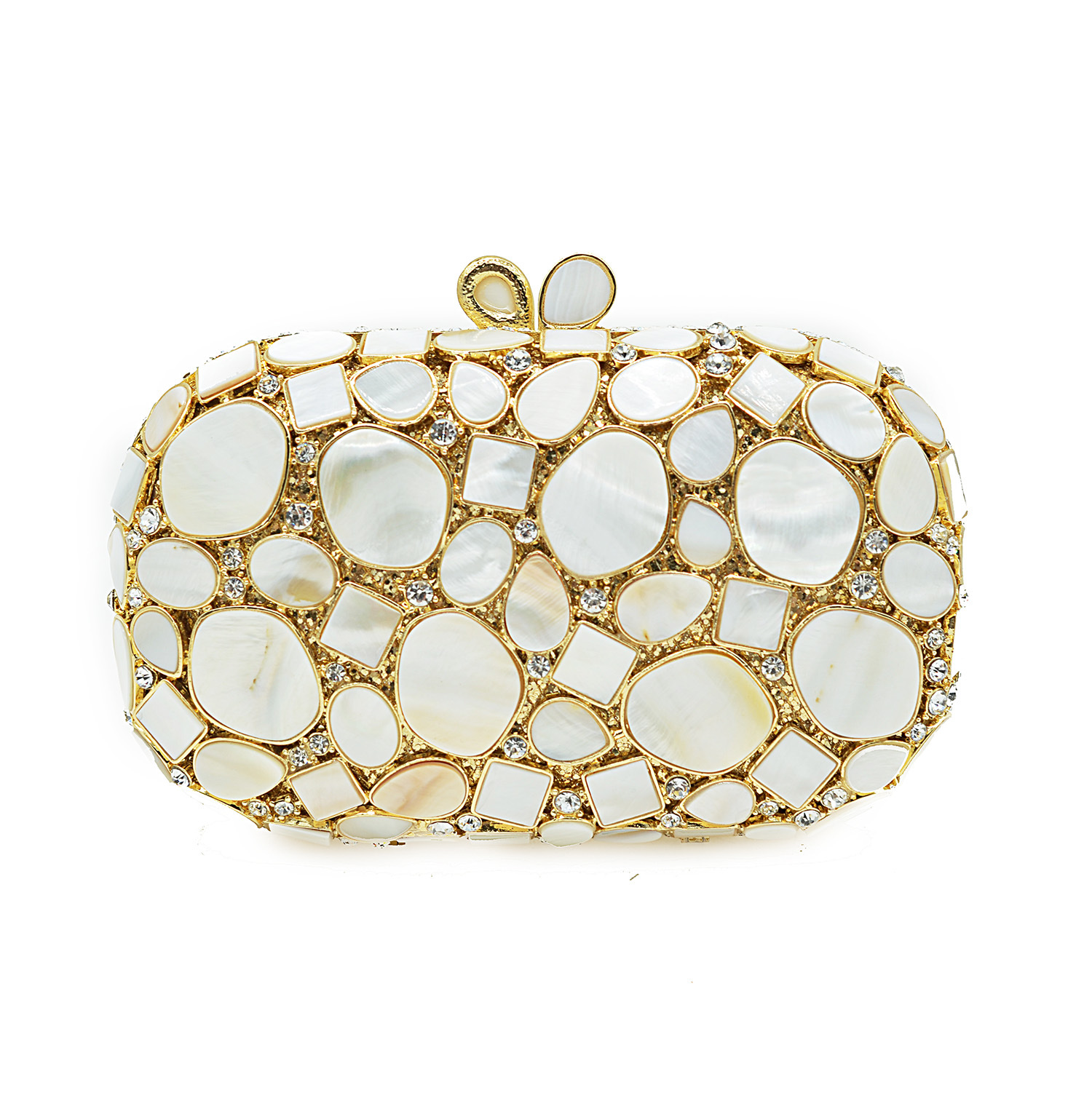Women Luxury Crystal Evening Bags Bridal White Wedding Clutch Bag Party Handbag Purse