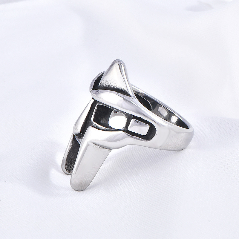 Stainless steel men's ring jewelry mask titanium steel ring